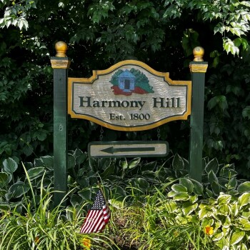 Harmony Hill sign